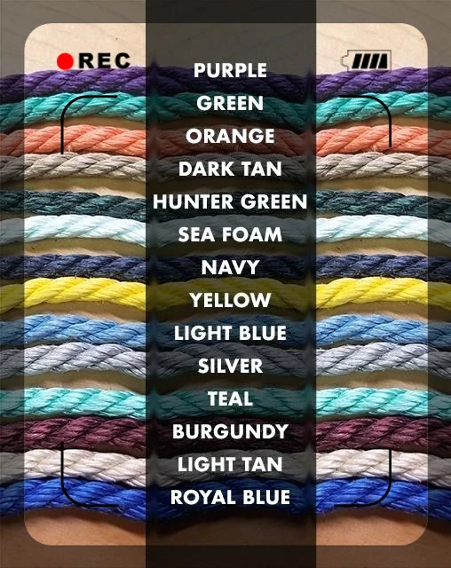 China Factory High Strength Customized Material Multi-Color Climbing Rope Packing Rope Fishing Rope